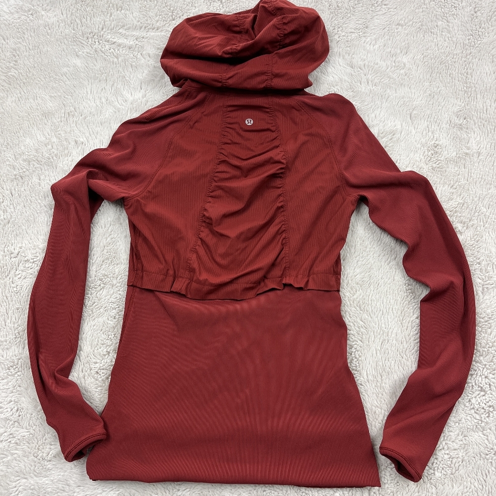 Lululemon Athletica | Dance Studio Jacket • Hooded • Reversible | Size 6 - Picture 3 of 16